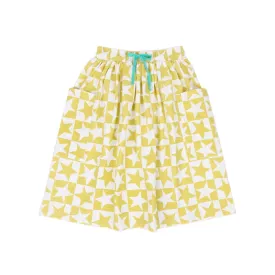 Olive And The Captain Willow Midi Skirt - Yellow Super Star