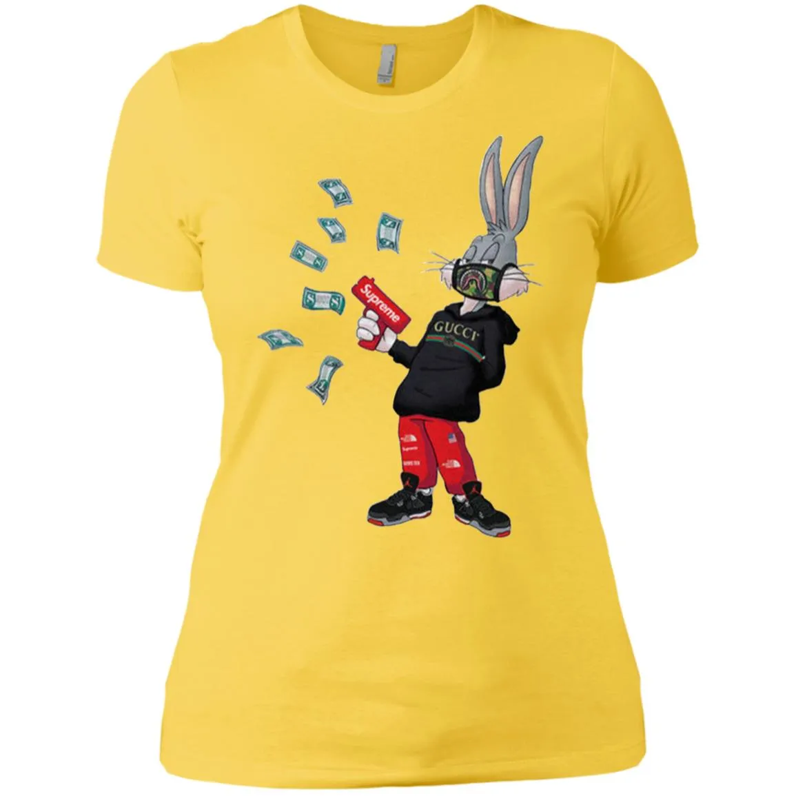 Rabbit Gucci T-shirt Women Cotton T-Shirt