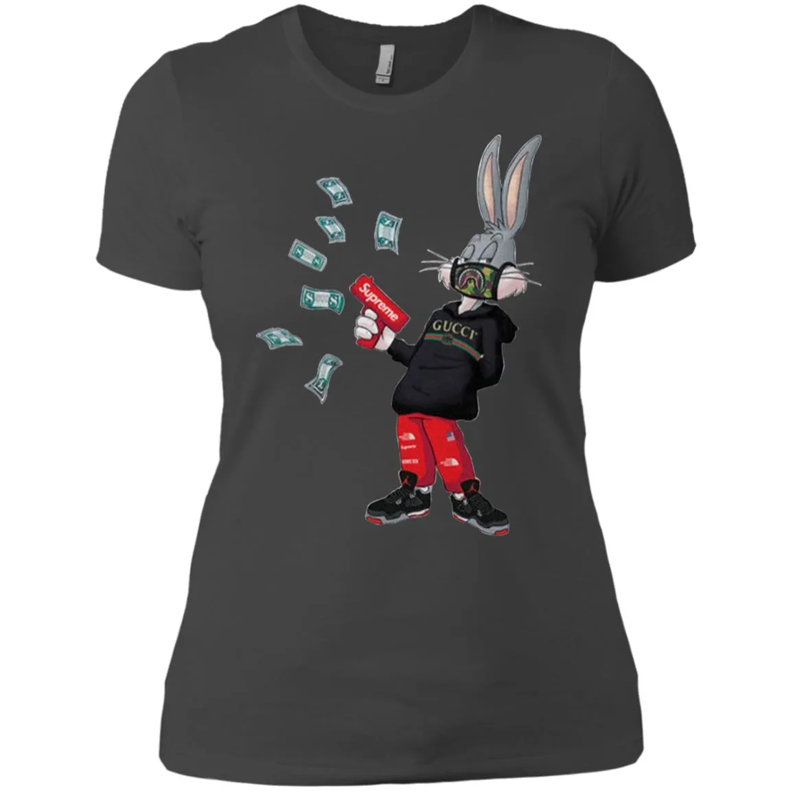 Rabbit Gucci T-shirt Women Cotton T-Shirt