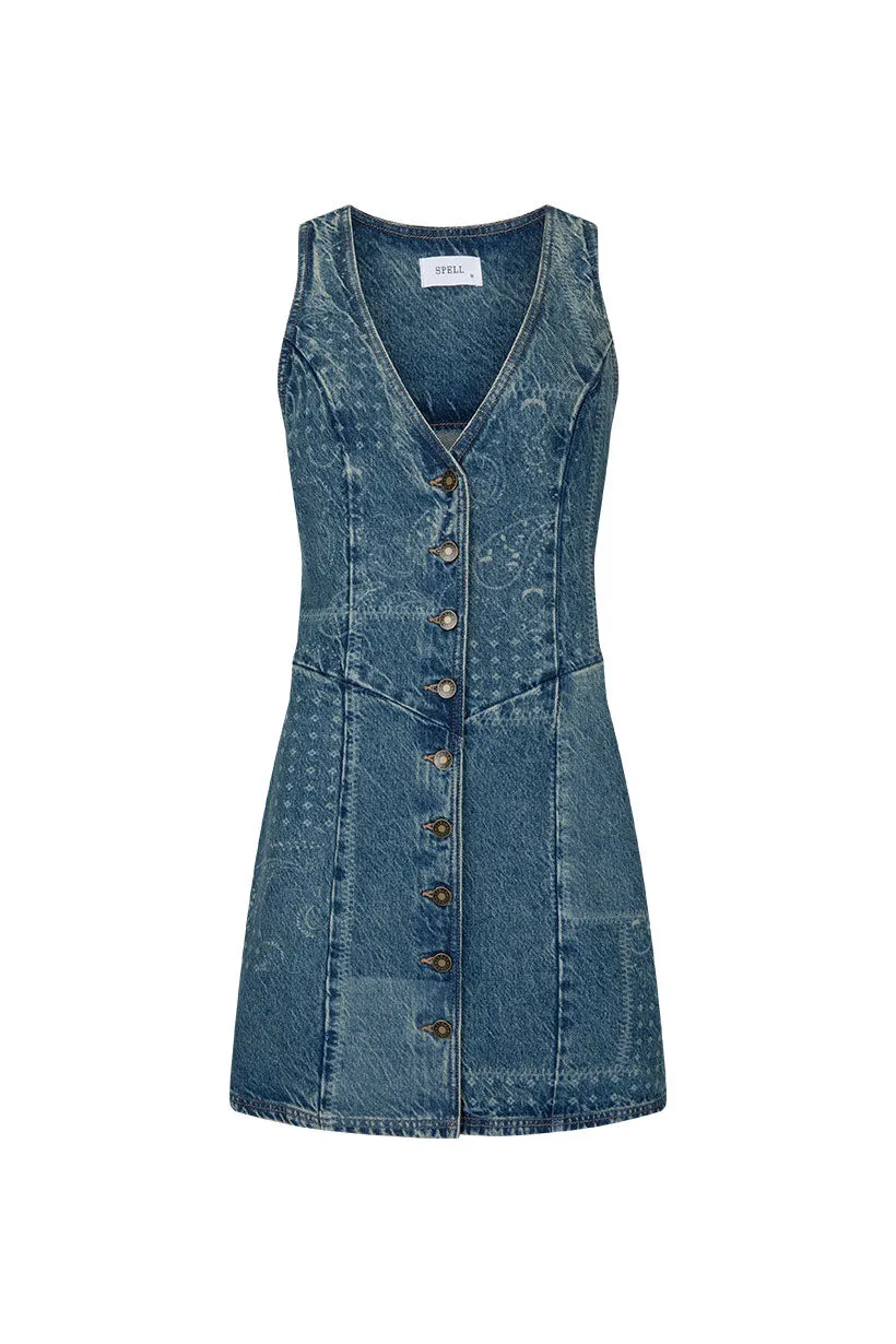 Road Trip Denim Vest Dress