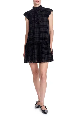 ROANNE DRESS- Velvet Plaid