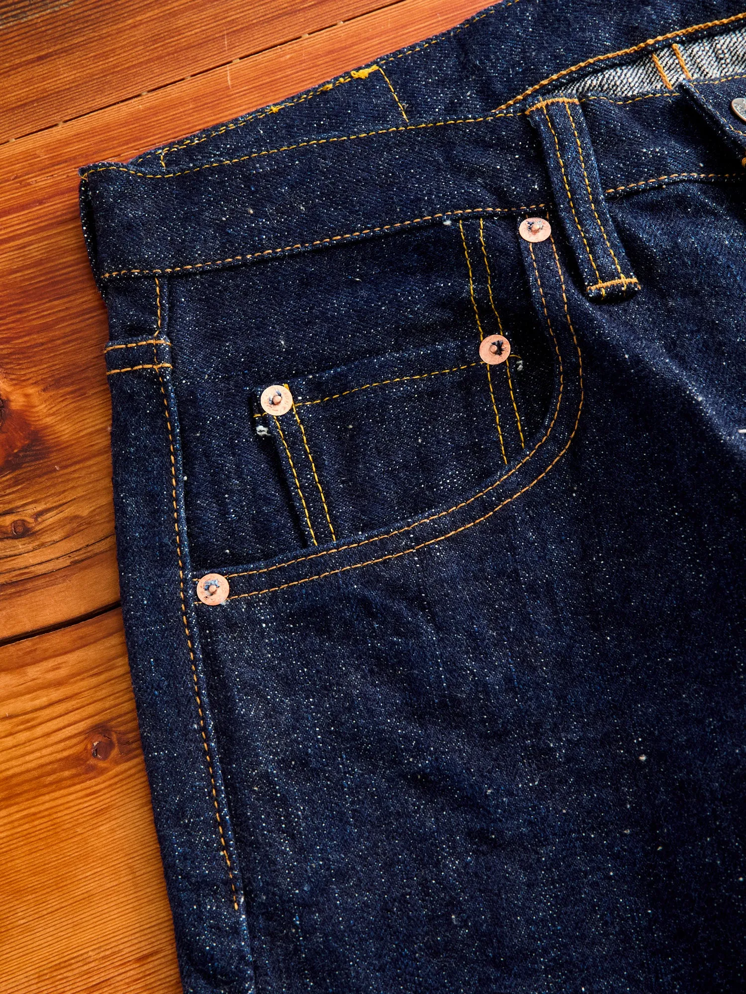 S211AX "Ai-Benkei" 18oz Natural Indigo Selvedge Denim - Relaxed Tapered Fit