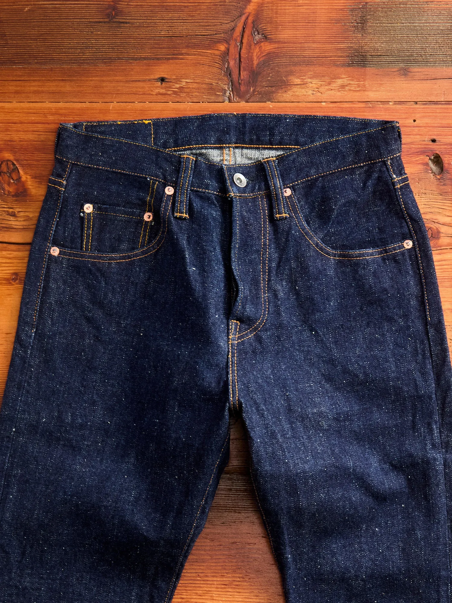 S211AX "Ai-Benkei" 18oz Natural Indigo Selvedge Denim - Relaxed Tapered Fit