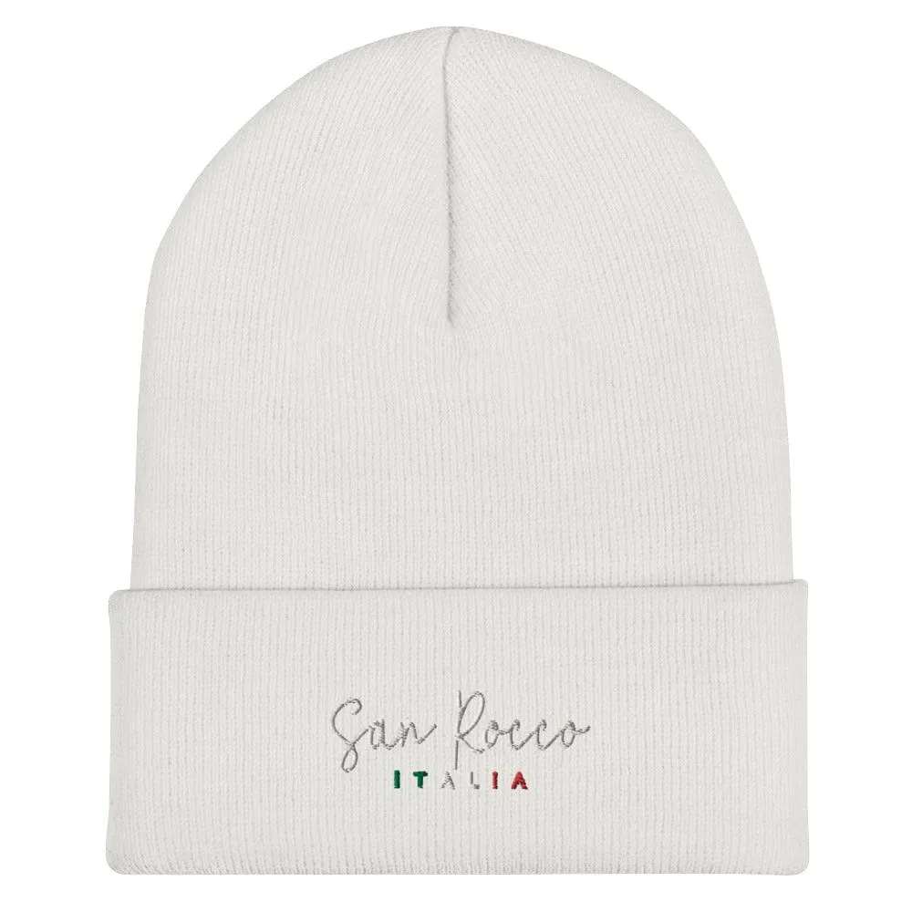 San Rocco Italia Embroidered Cuffed Beanie