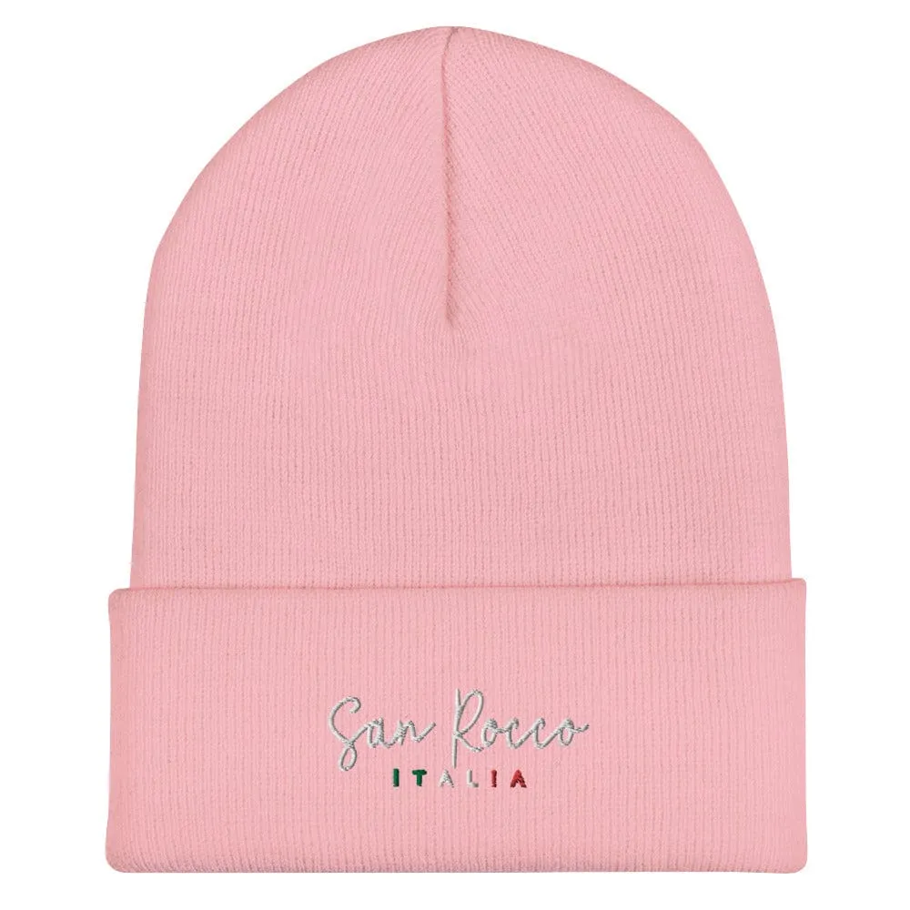 San Rocco Italia Embroidered Cuffed Beanie