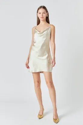 Satin Slip Mini Dress