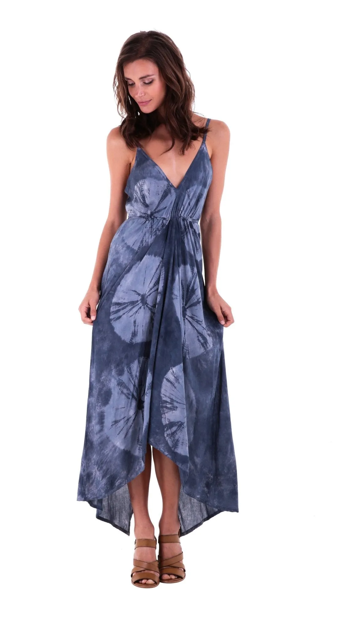 Savanah Long Asymmetrical Summer Slip Dress