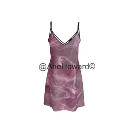 Short Slip Dress Pink Smoke