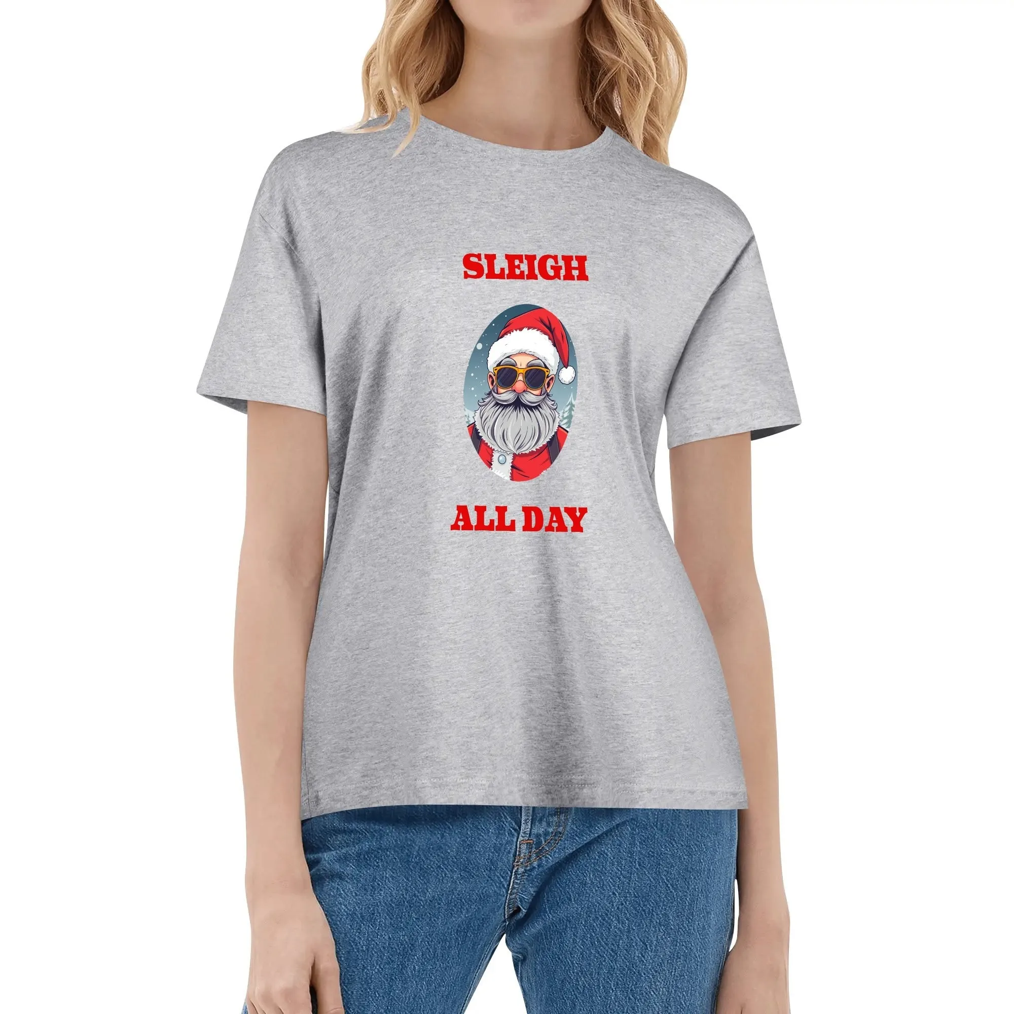 Sleigh All Day Womens Cotton T-Shirt