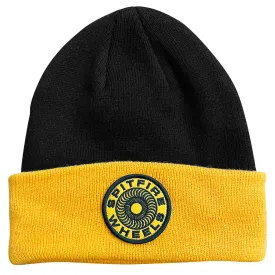 Spitfire - Classic 87 Swirl Patch Cuff Beanie Black/Gold