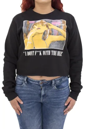 Stay Winning Elvira Black Crop Top Sweater