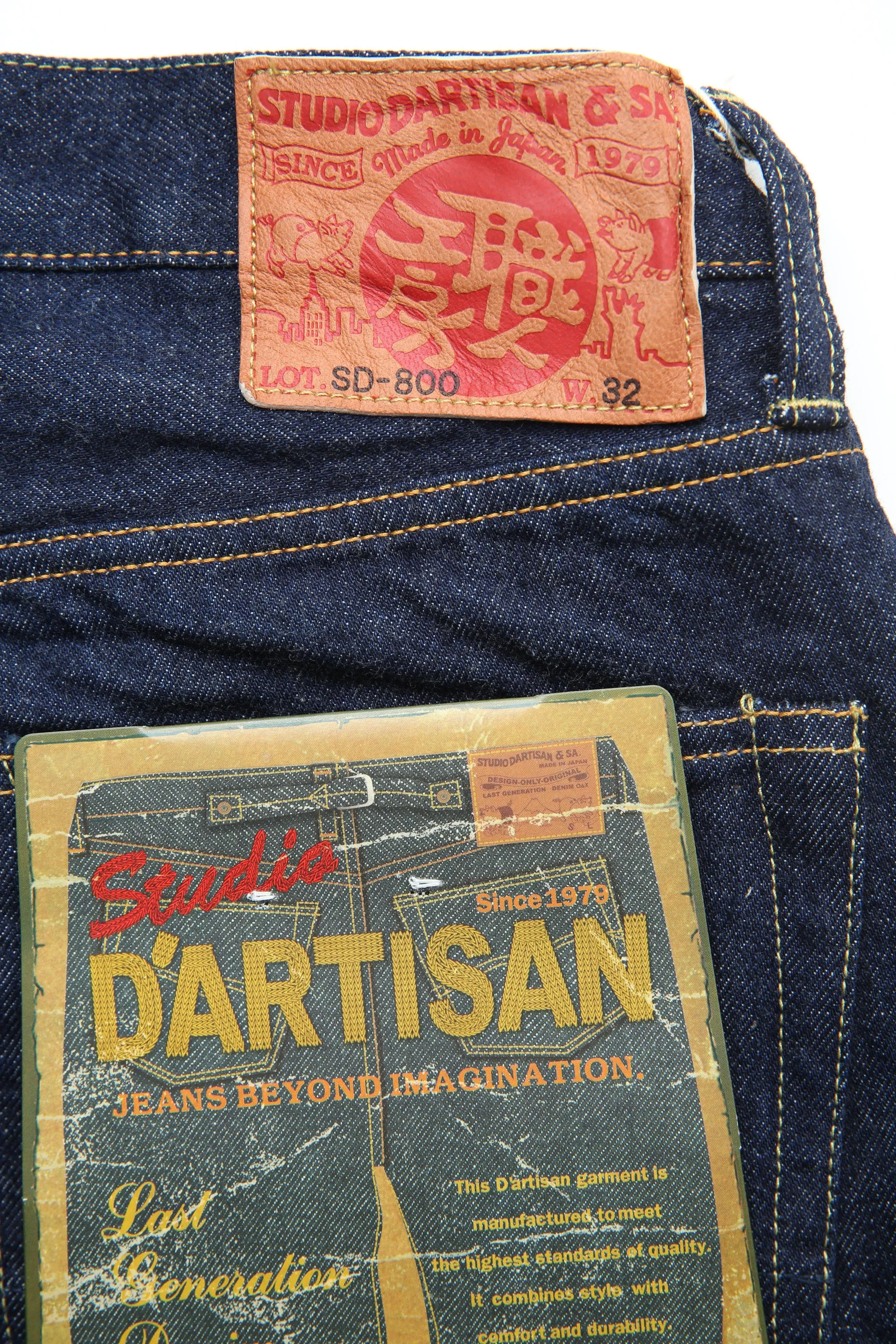 Studio D'artisan Natural Indigo Tapered Fit (SD-800S) - One Wash