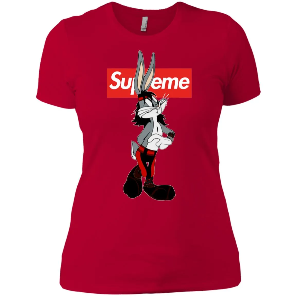 Supreme Rabbit T-shirt Women Cotton T-Shirt