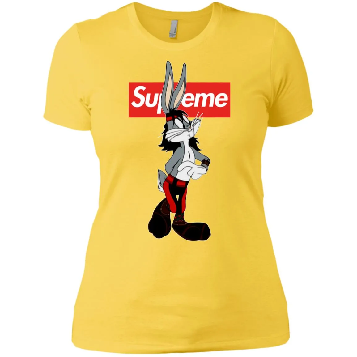 Supreme Rabbit T-shirt Women Cotton T-Shirt