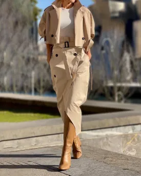 Versatile Temperament Skirt Suit