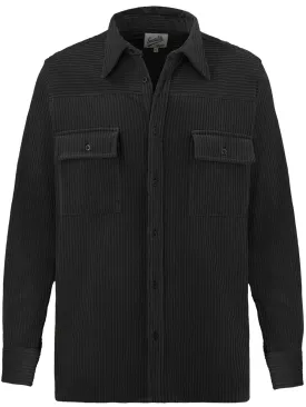 Vintage Style Camping Over Shirt - Black Corduroy