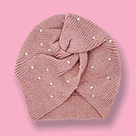 Women Pearl Bonnet Beanie