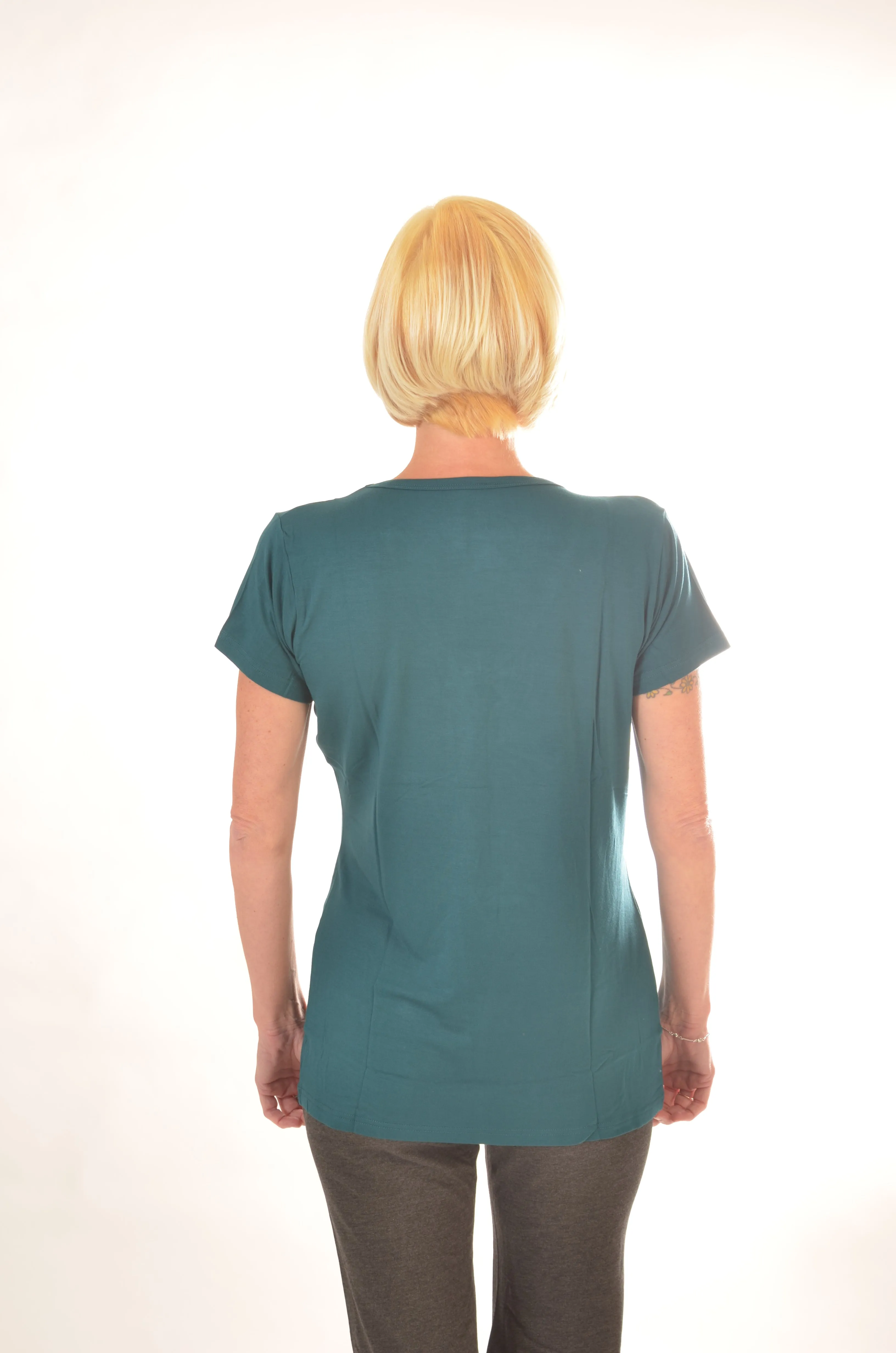 Women Wayi Bamboo V-neck T-shirt