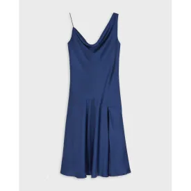 Women Wmd-Kaaira-Asymmetric Cowl Slip Dress - Dk-Navy